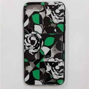Vera Bradley Black and Green Floral Phone Case